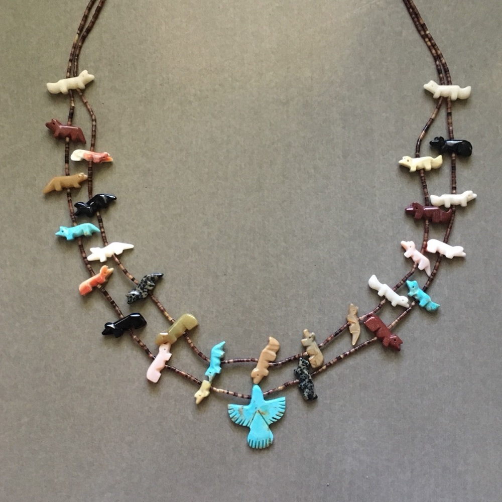 Beautiful gem and stone necklace